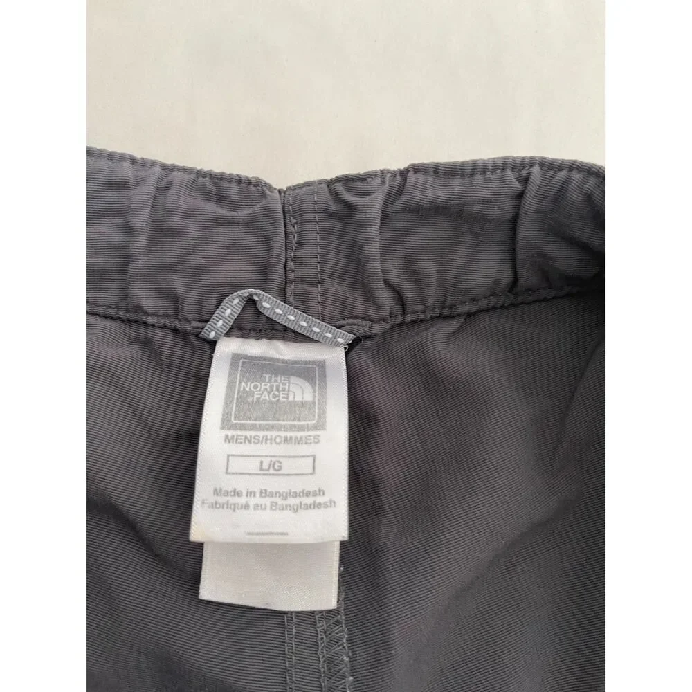 The North Face cargo shorts quick dry classic gray casual stretch adjust men's L